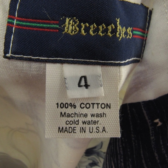 Breeches Blue/Off-White Sleeveless Back-Button Dress 4 - Picture 12 of 16